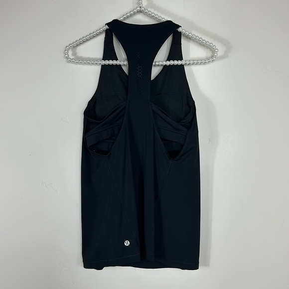 Lululemon Black Hit It Laser Cut Built in Bra Tank Top 6 - Picture 6 of 9